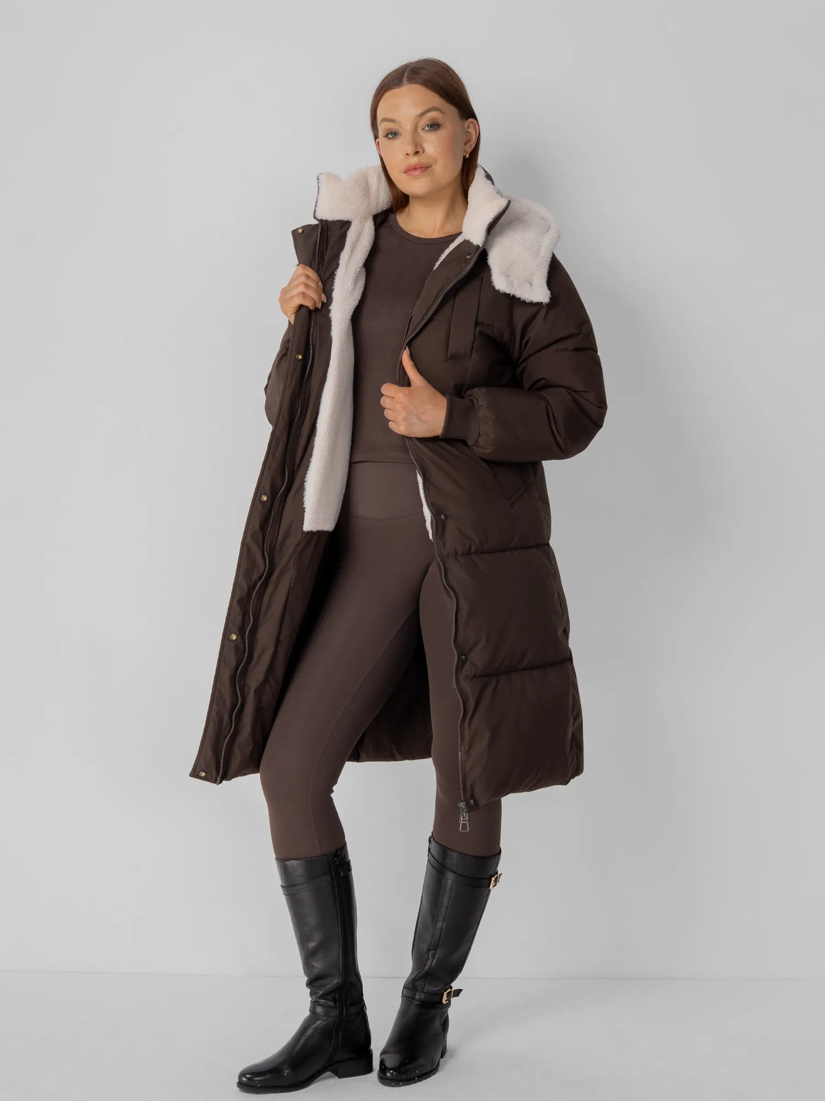 WarmCore™ Classic Long Hooded Puffer Jacket