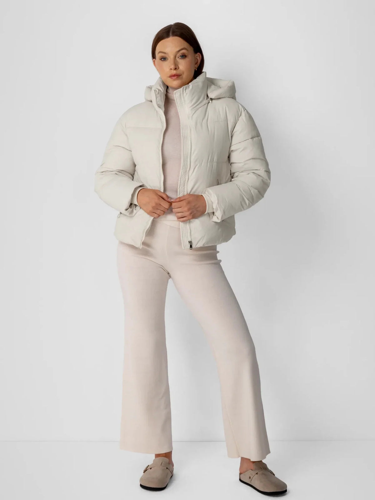 WarmCore™ Classic Short Detachable Hooded Puffer Jacket