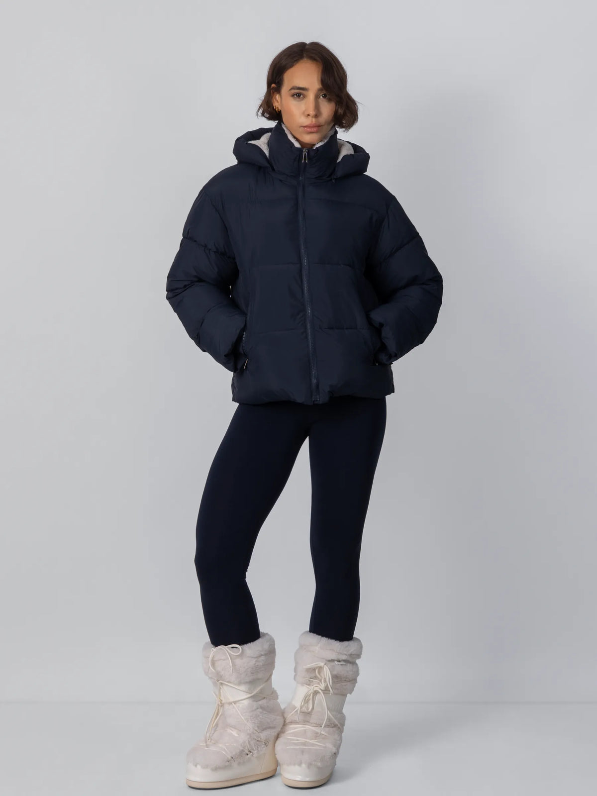 WarmCore™ Classic Short Detachable Hooded Puffer Jacket