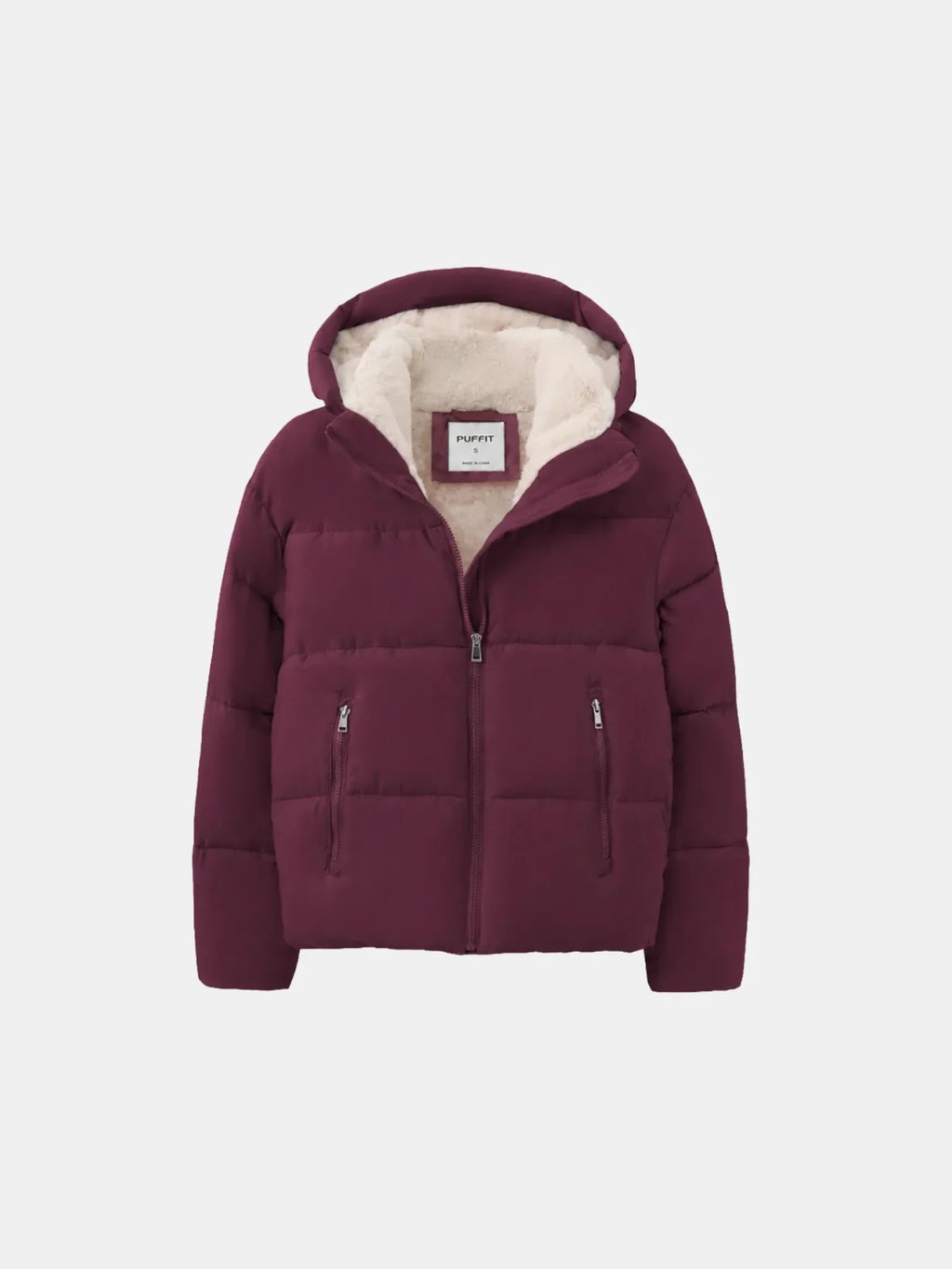 WarmCore™ Faux Fur Lined Detachable Hooded Short Puffer Jacket