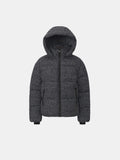 WarmCore™ Houndstooth Classic Short Detachable Hooded Puffer Jacket
