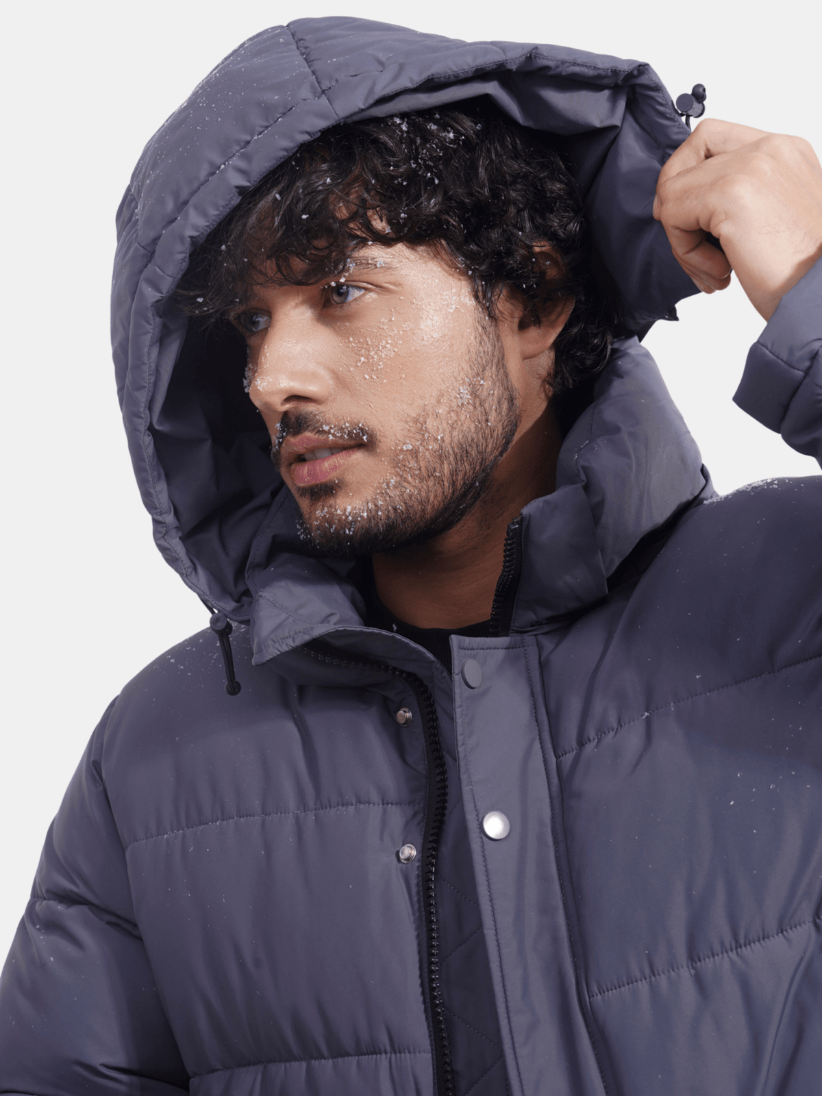 WarmCore™ Men's Detachable-Hooded Puffer Jacket