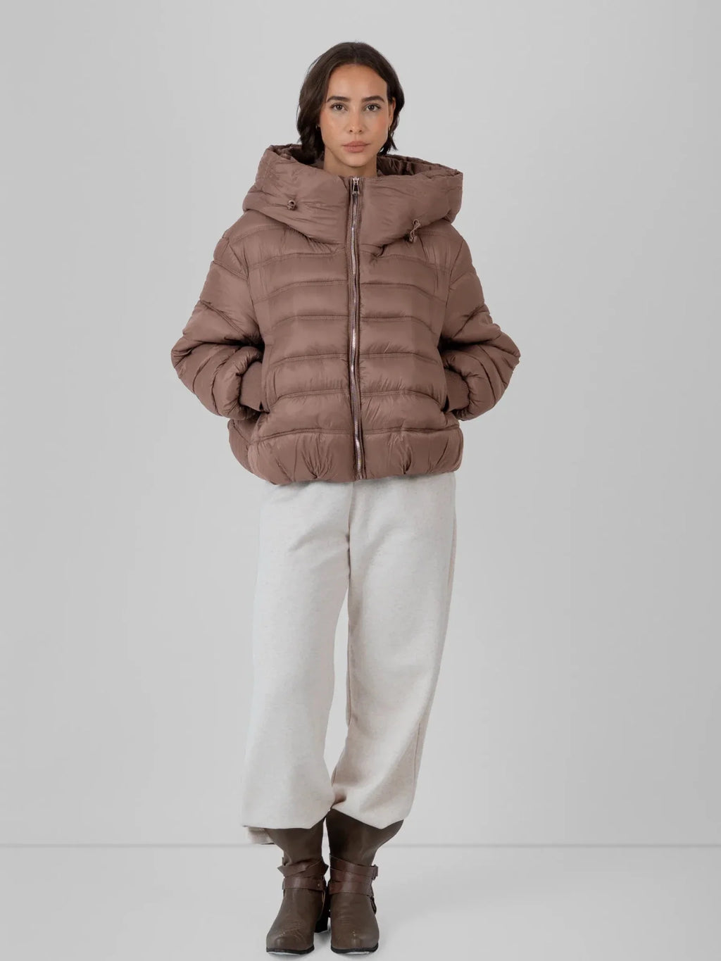 WarmCore™ Oversized Hood Short Puffer Jacket