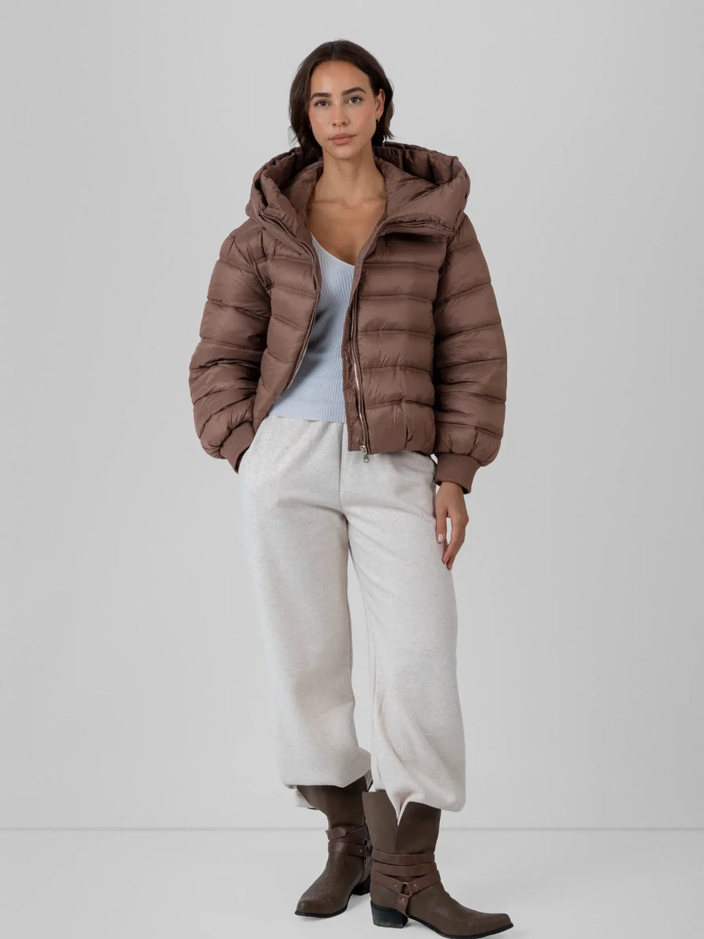 WarmCore™ Oversized Hood Short Puffer Jacket