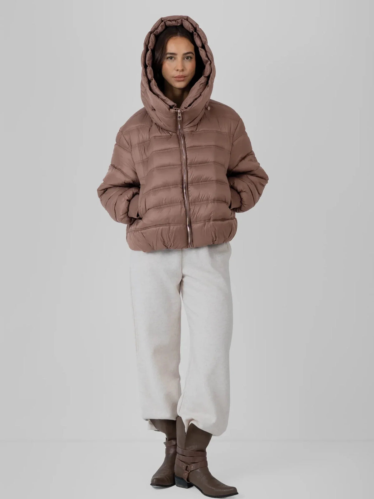 WarmCore™ Oversized Hood Short Puffer Jacket