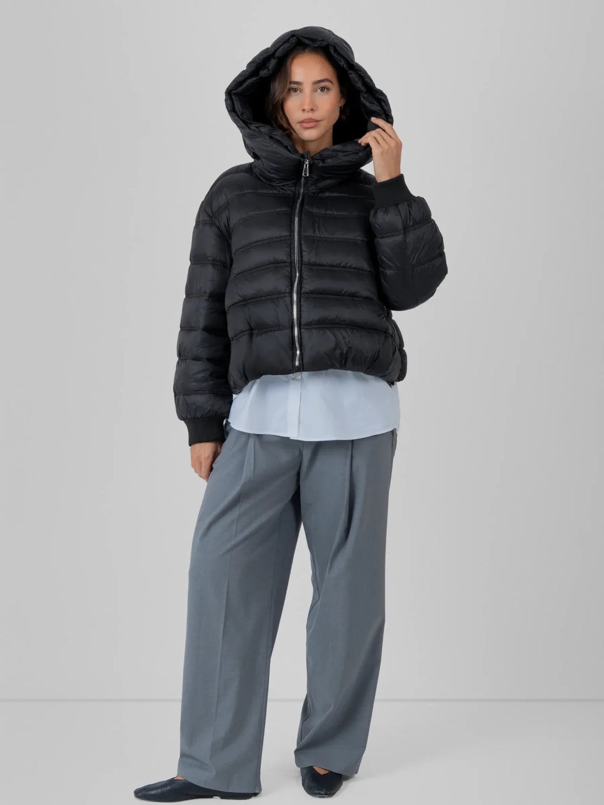 WarmCore™ Oversized Hood Short Puffer Jacket